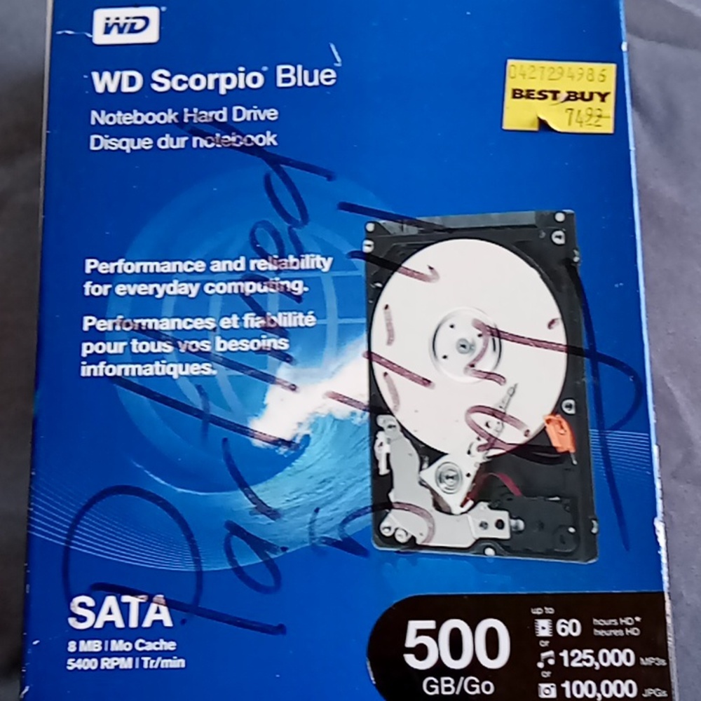 Notebook hard drive